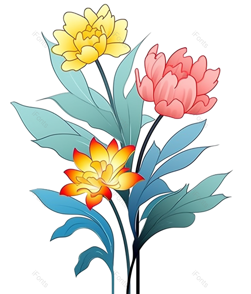 叶子图片,装饰元素,母亲节PNG,清新免抠素材